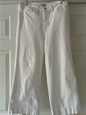 Oat New York White Wide-Leg Jeans